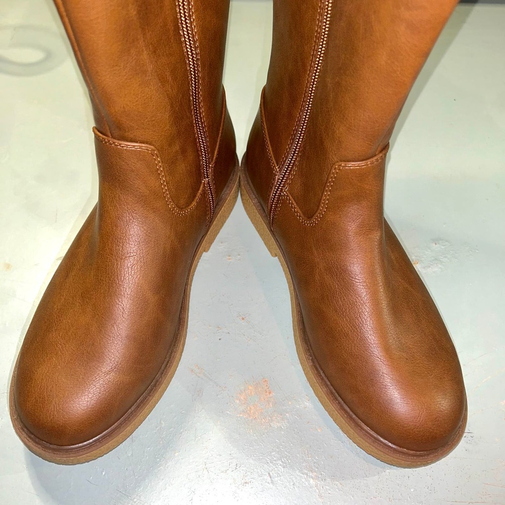 Cat & Jack Girls Alaina Boots Cognac